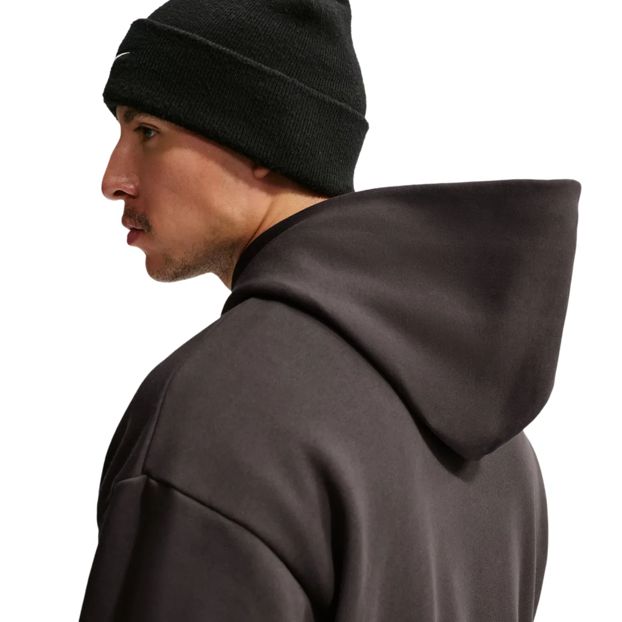Мужской худи свободного кроя с флисом Nike Solo Swoosh, Velvet Brown — фото 2