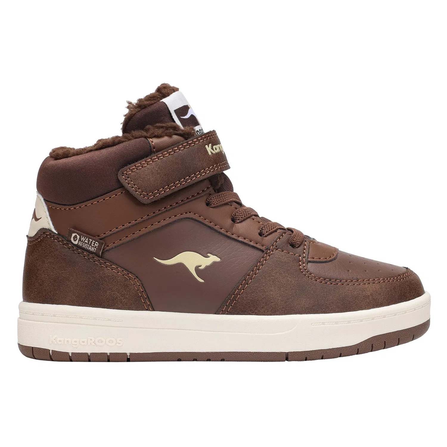 Детские кроссовки с водоотталкивающим верхом KangaROOS, Slate Black/Blond Wood — фото 2