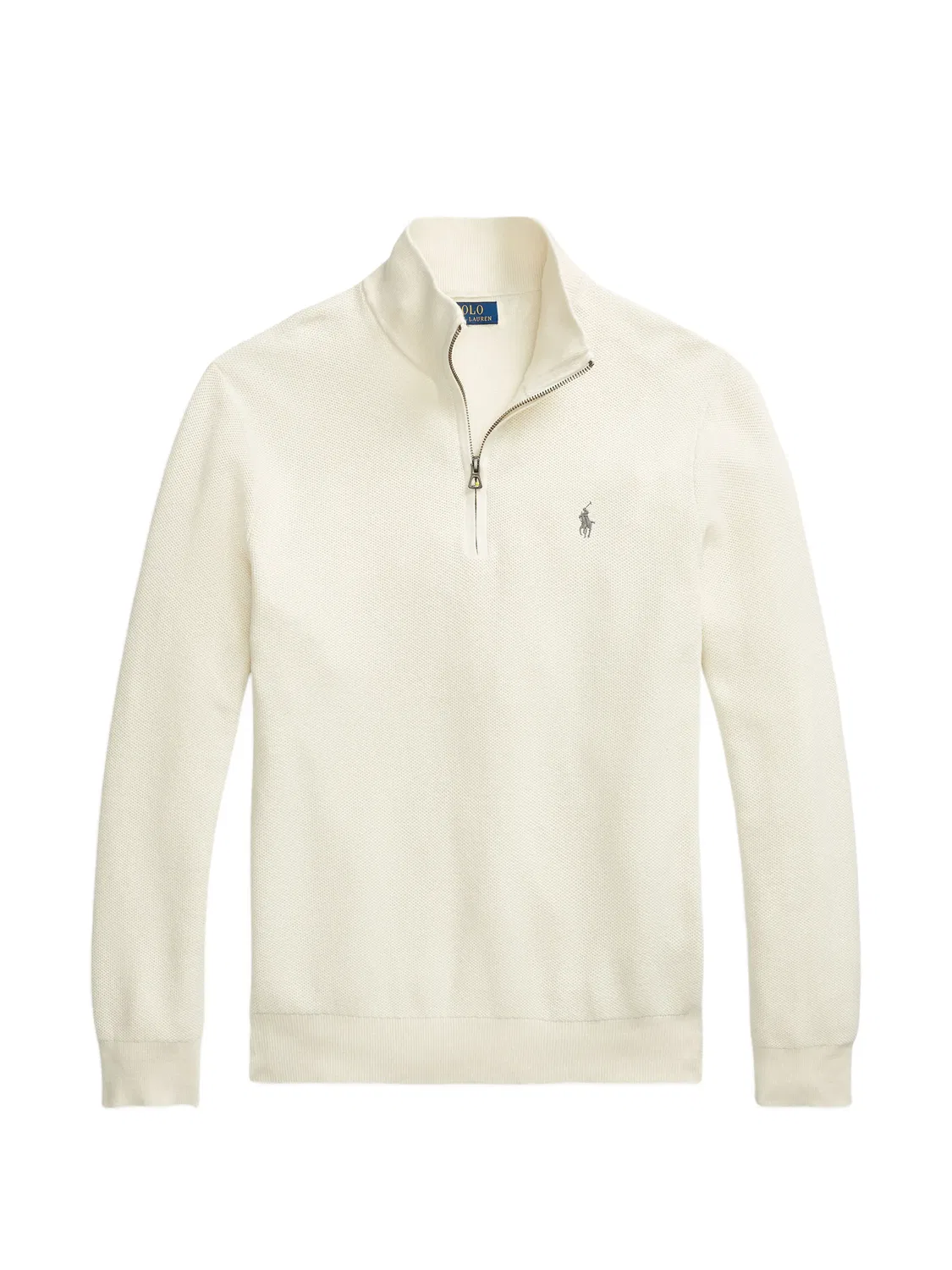 Polo Ralph Lauren Хлопковый свитер на молнии белый