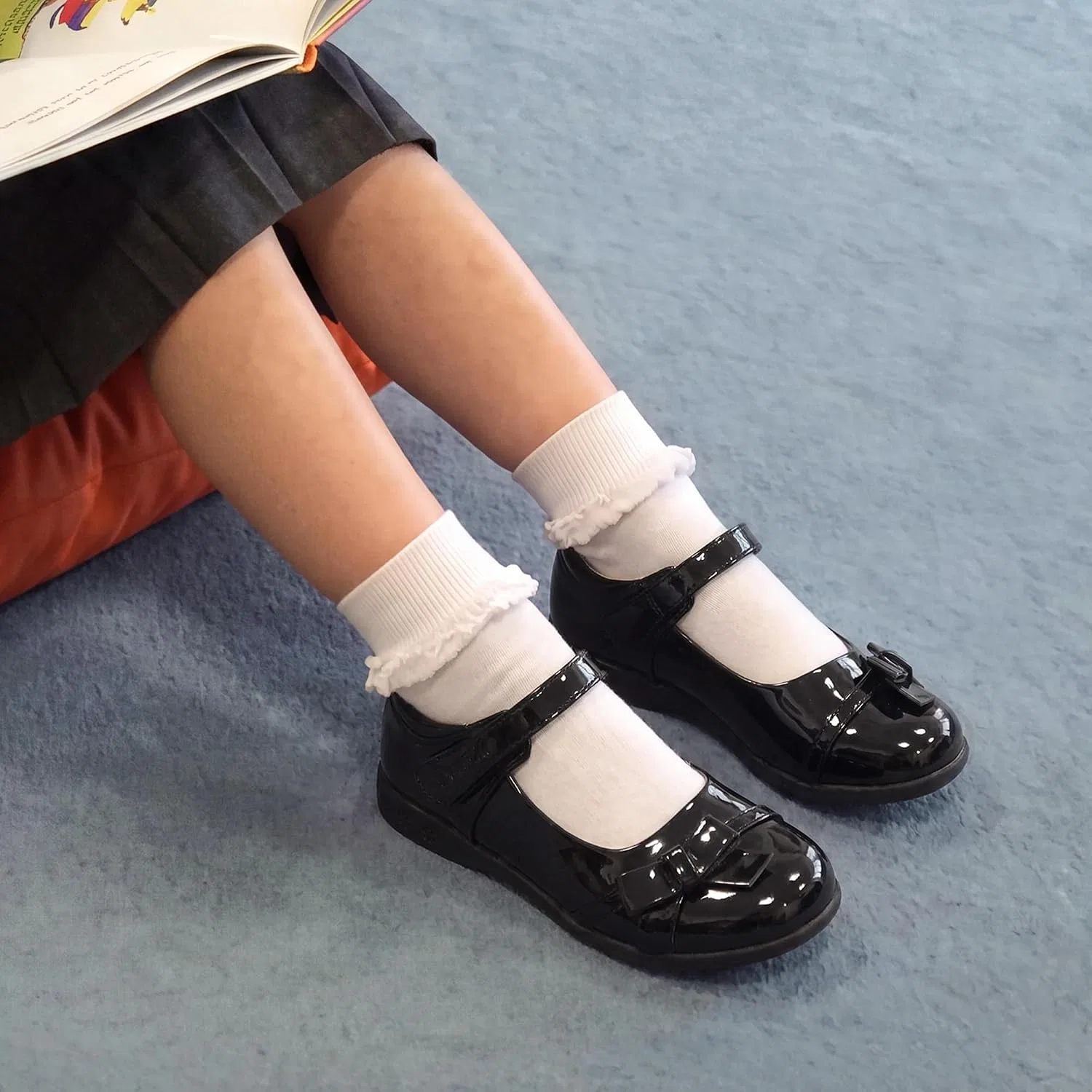 Детские туфли Мэри Джейн для девочек DREAM PAIRS, Black/Pat — фото 2