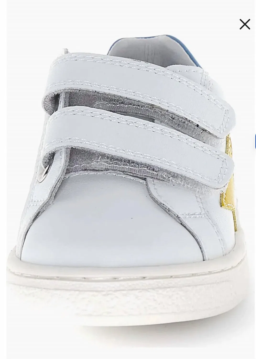 Детские кроссовки с двойной застежкой и звездой Pinn Vl Double Strap Star Naturino, White/Yellow/Mare — фото 3