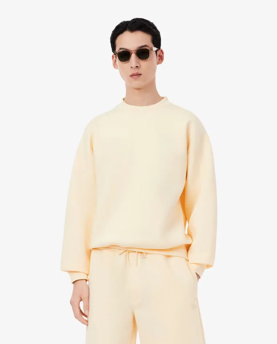 Мужская свитшот свободного кроя с принтом Lacoste, Beige