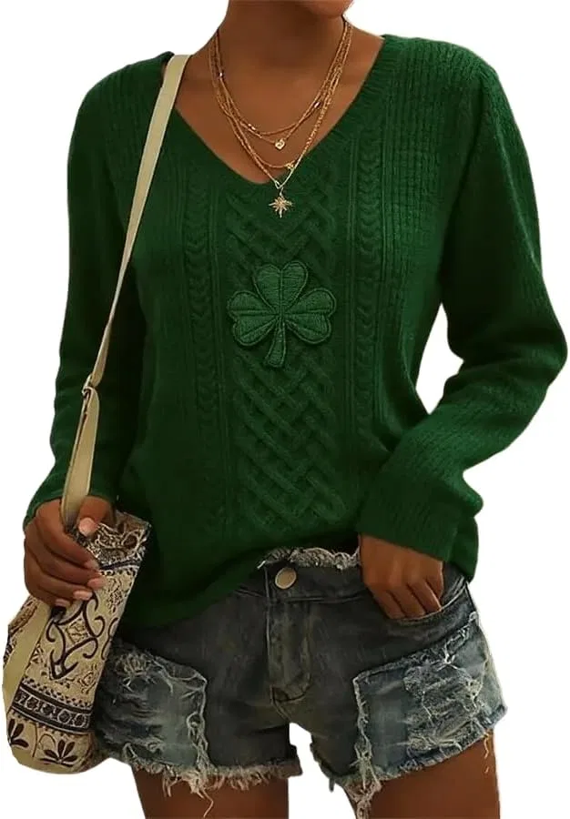 Женский свитшот с принтом Shamrock, Shamrock