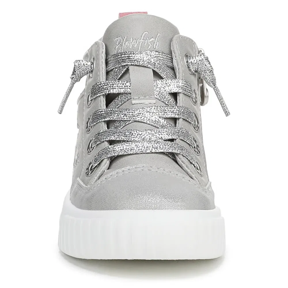 Детские высокие кроссовки Wanderland-T для малышей Blowfish Malibu, Grey/Silver Glitter — фото 3