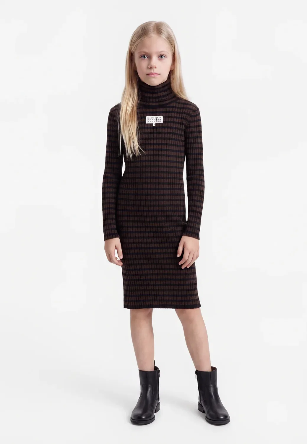 Платье-Свитер Mm6 Maison Margiela, Black/Brown