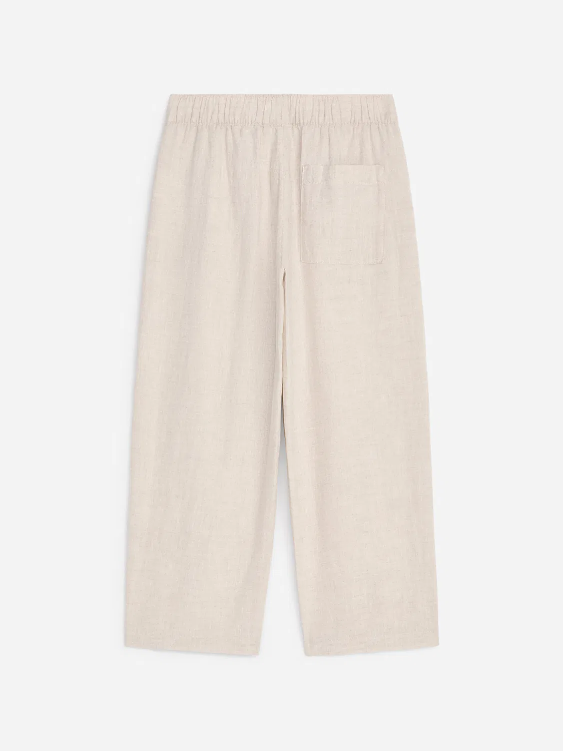 Брюки без застежек, изготовленные из смеси льна Arket, Beige — фото 2