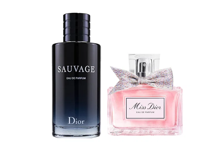Набор парфюмов DIOR, Wild Men's Perfume EDP 100мл и Miss O Women's Eau De Parfum 50мл, DIOR, Черный