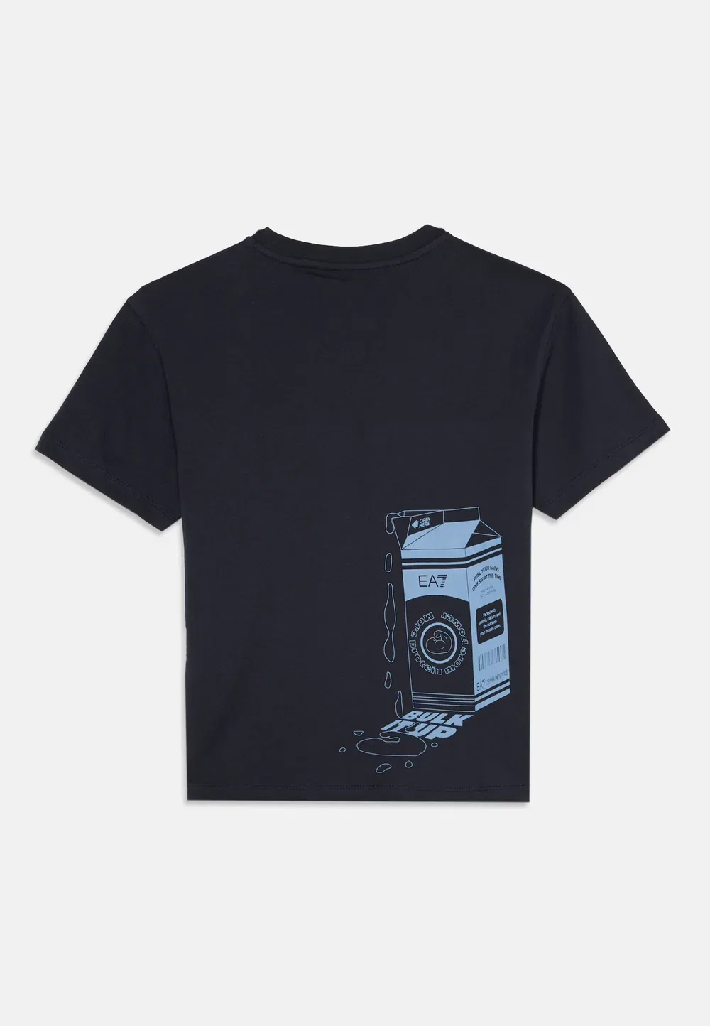 Футболка с графическим принтом "Поезда", унисекс - футболка с принтом Ea7 Emporio Armani, Dark Navy — фото 2
