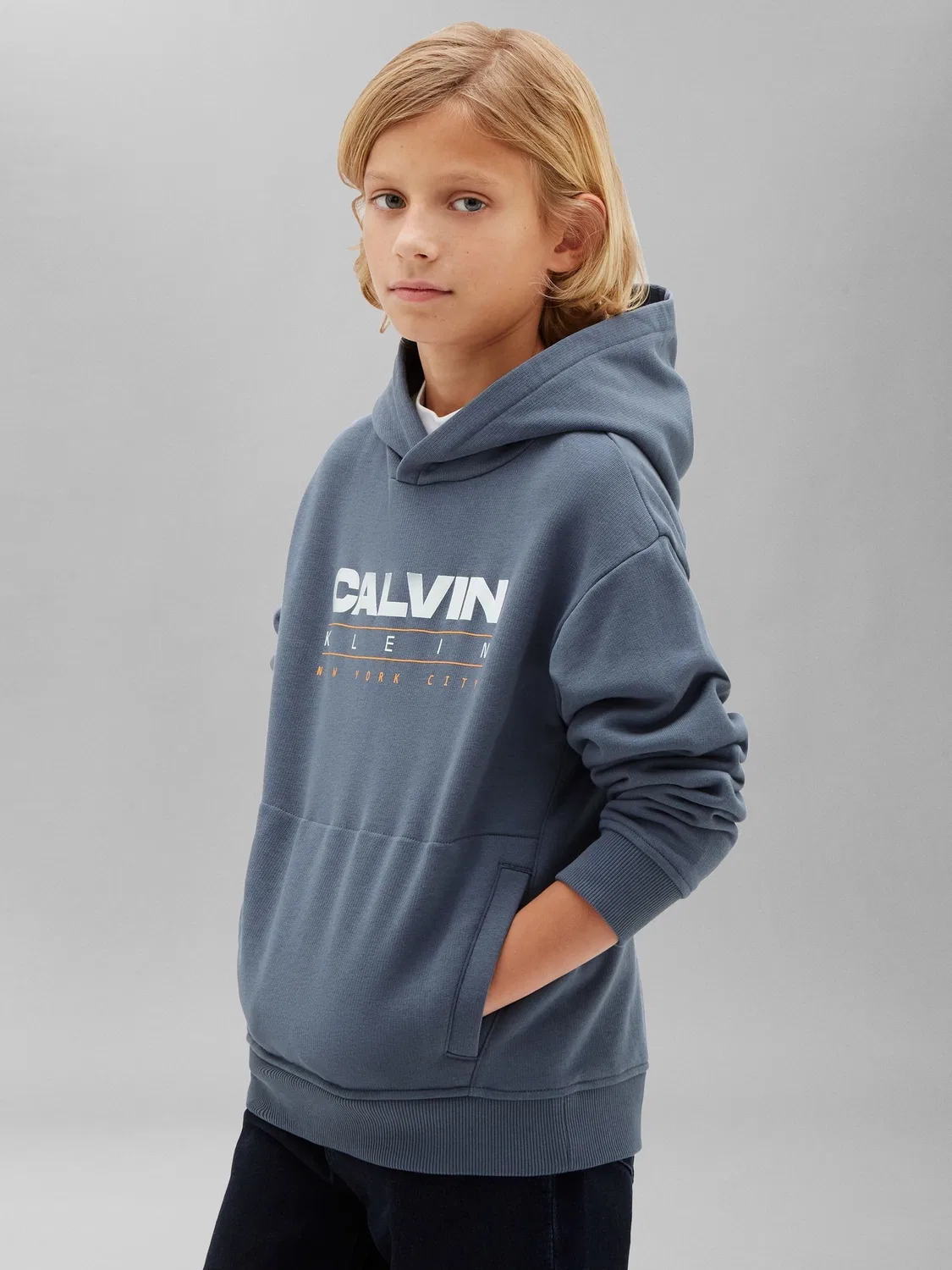 Худи Calvin Klein Jeans Kids, синее