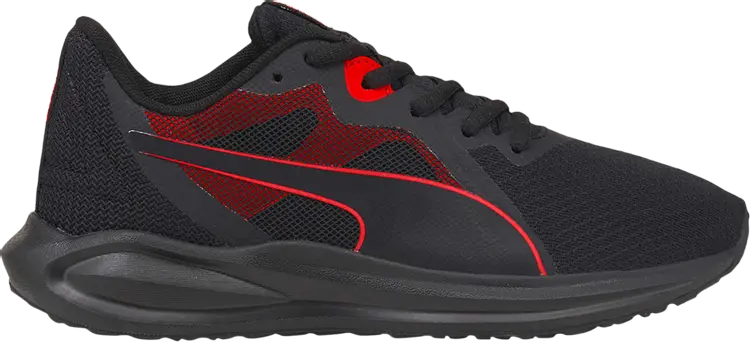 

Кроссовки Puma Twitch Runner Jr Black High Risk Red, черный