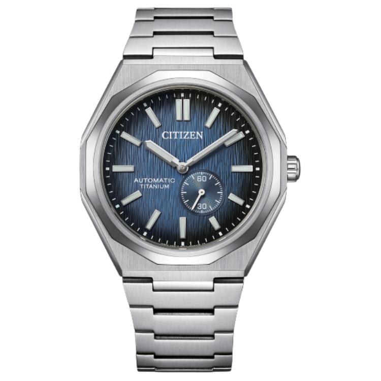 

CITIZEN Механические часы автоматический механизм титановый ремешок 40,5 мм синий циферблат unisex
