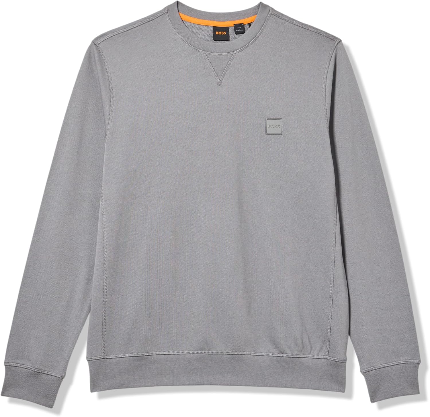 

BOSS мужской свитшот с логотипом из французского футера, Frozen Clay