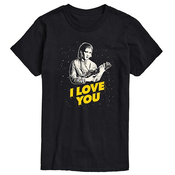 

Футболка Big & Tall с принтом Princess Leia I Love You Star Wars