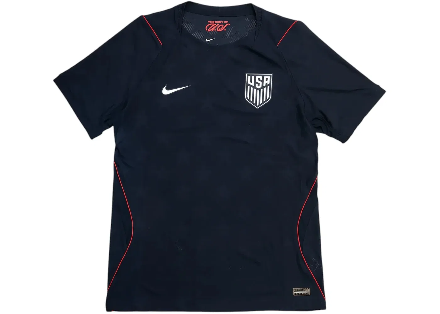 Мужская футбольная джерси Nike с принтом USMNT 2026/27 Aero Fit Match Away, Dark Obsidian Pure Platinum