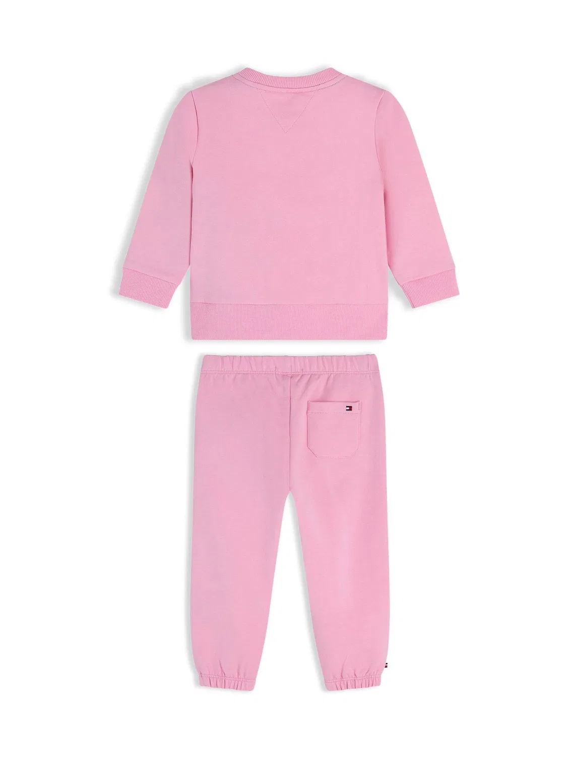 Комплект из толстовки и джоггеров, stretch cotton, Pink Rope Logo Tommy Hilfiger, розовый — фото 2