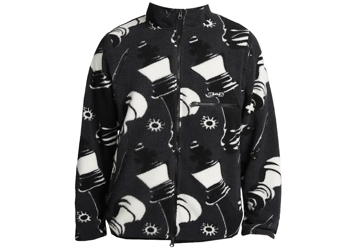 Мужская куртка с принтом Nike Lebron Printed Fleece Full-Zip Jacket, Black/White