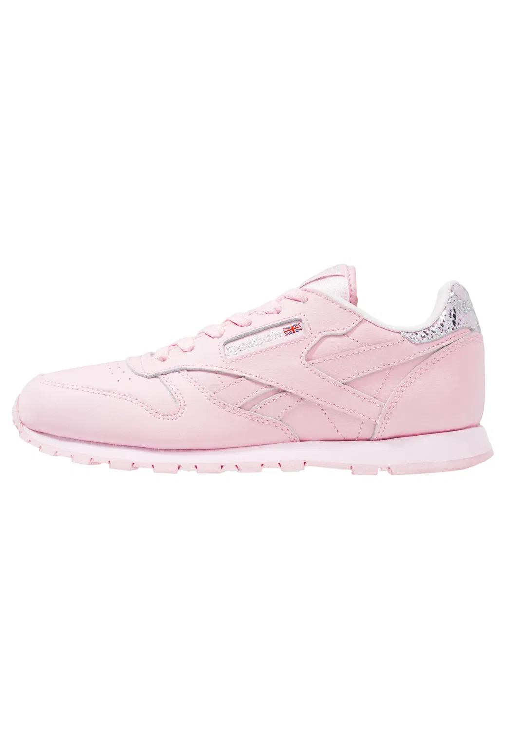 Классические кожаные кроссовки с металлическим блеском Reebok Classic, Luster Pink/Silver Metallic