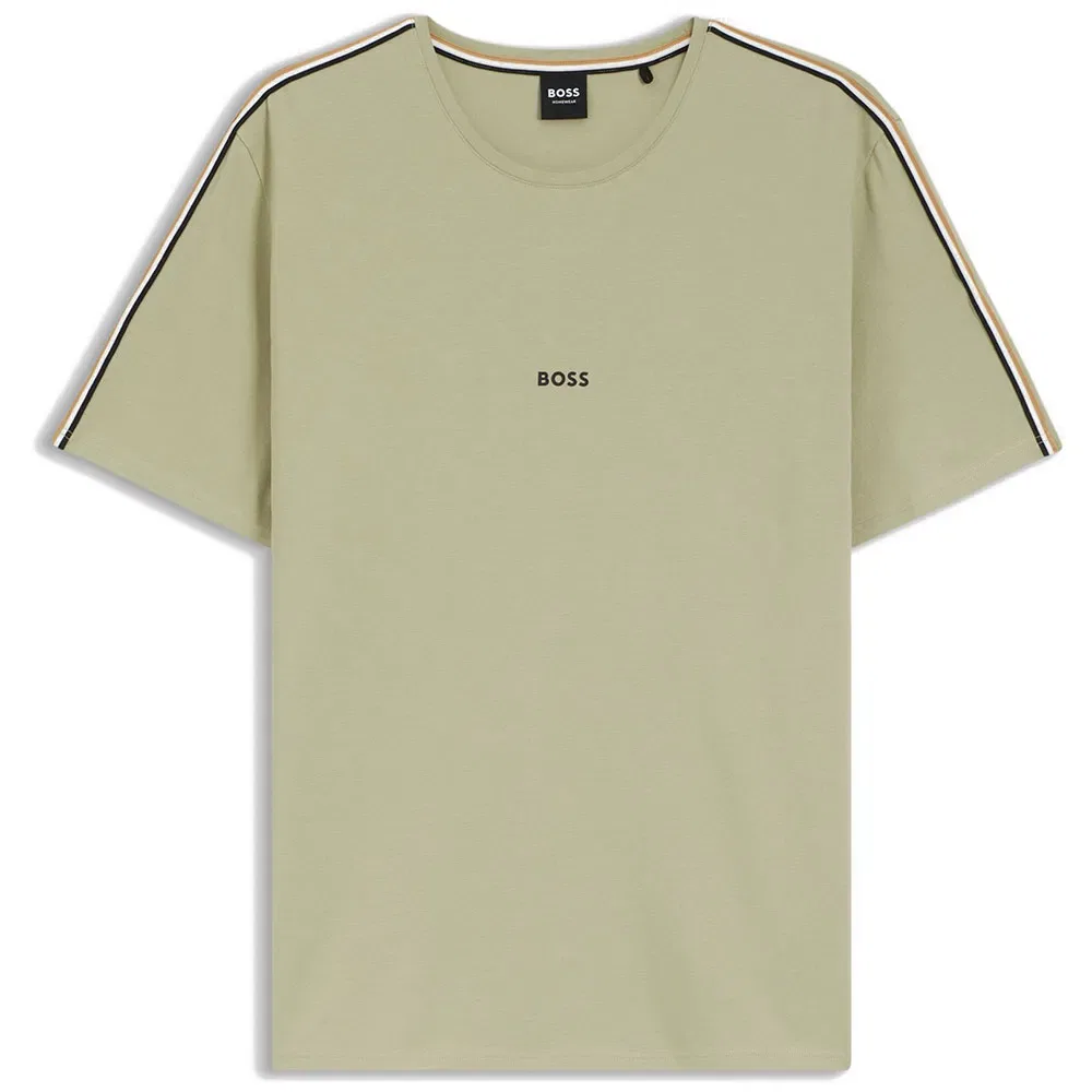 Мужская пижамная футболка с коротким рукавом BOSS Unique, Green