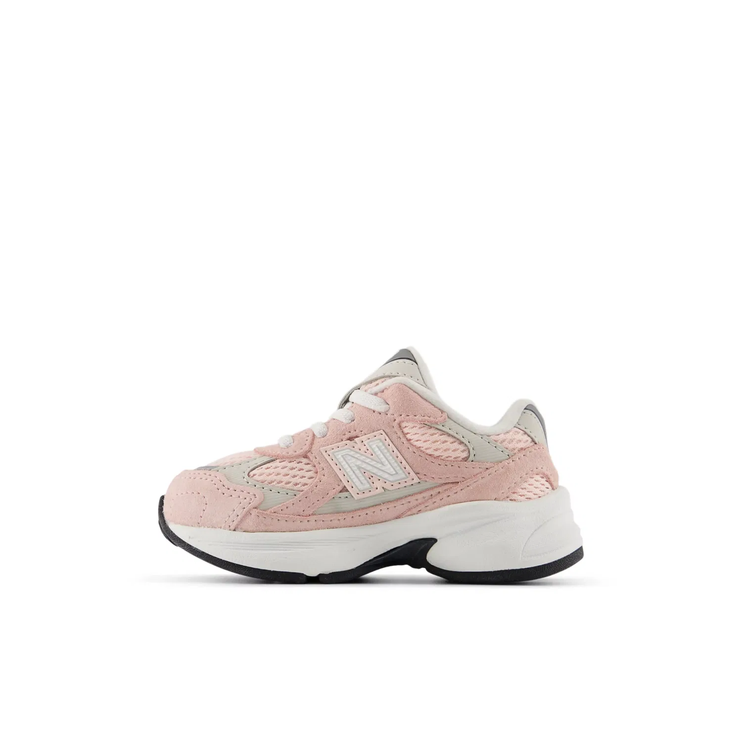 Детские кроссовки на шнурках-бингл New Balance 2010 Bungee, Shell Pink With Grey Matter — фото 3