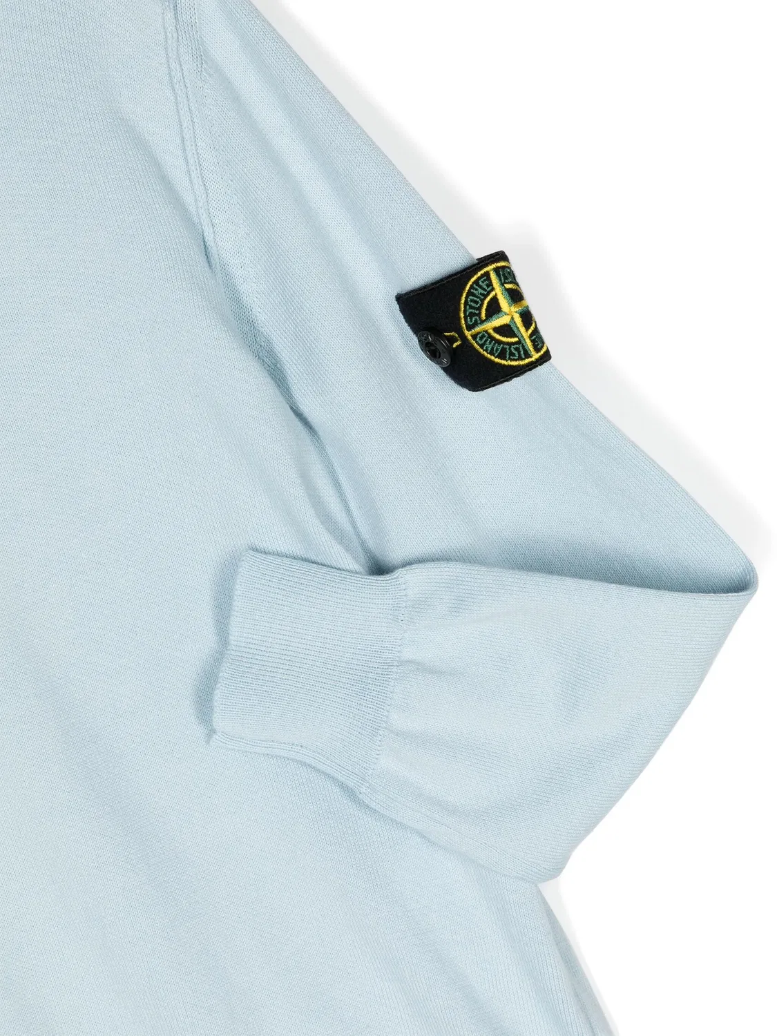 Stone Island Светло-голубой свитер с логотипом компаса — фото 3