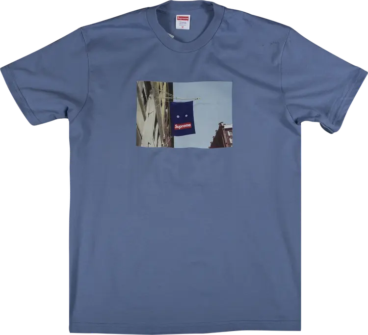 

Футболка Supreme Banner T-Shirt 'Slate', синий