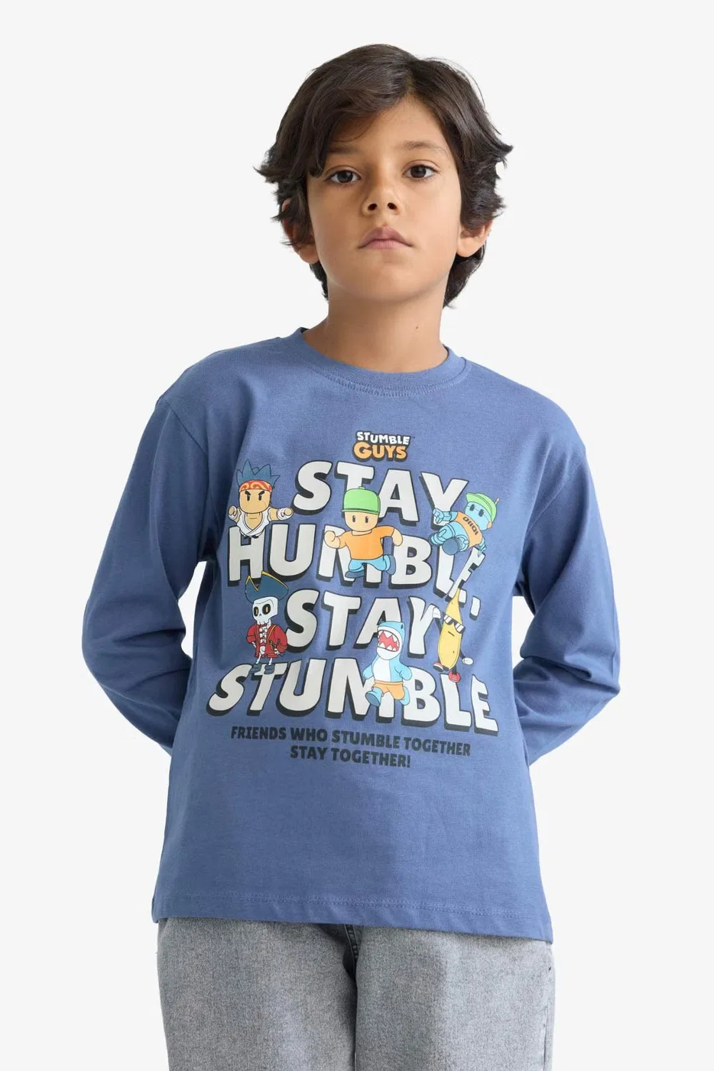 Футболка с принтом Stumble Guys Defacto, индиго