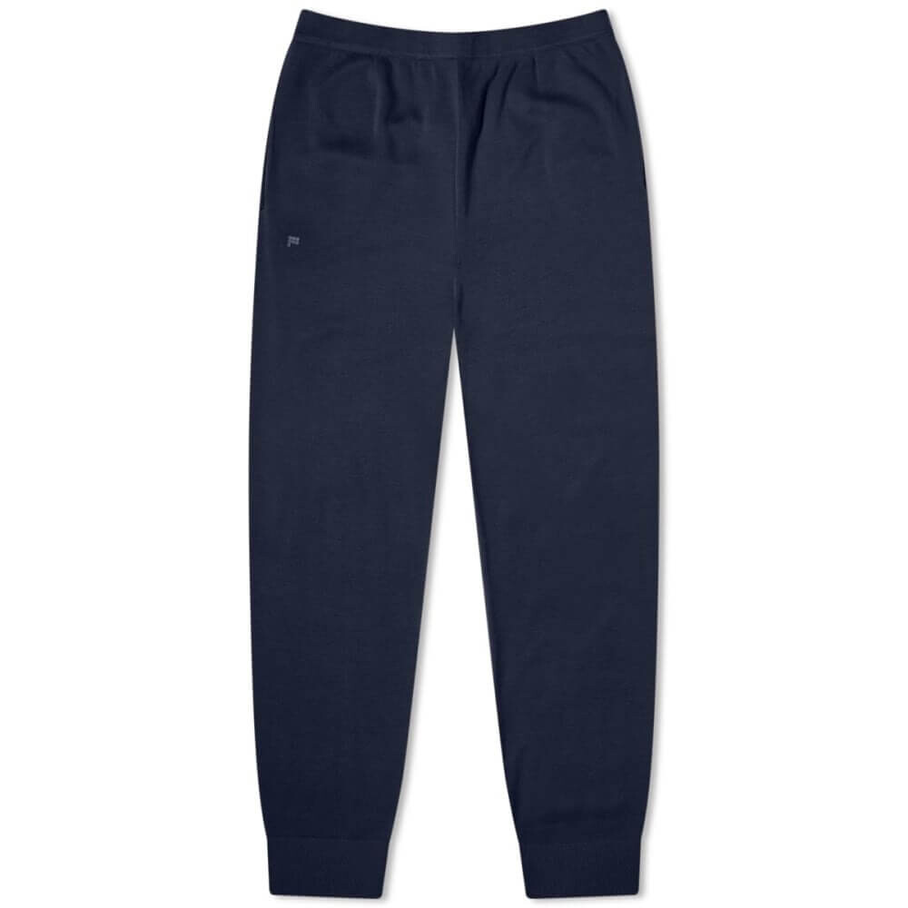 

Брюки Pangaia Regenerative Merino Knit Slim Fit, темно-синий