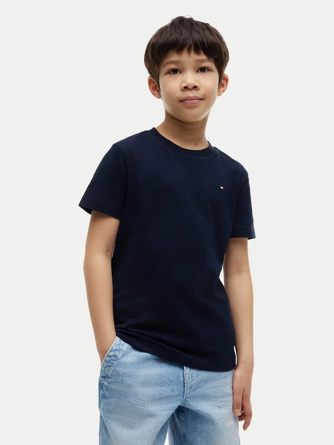 Футболка стандартного кроя для мальчика Team Graphic Tommy Hilfiger, темно-синий
