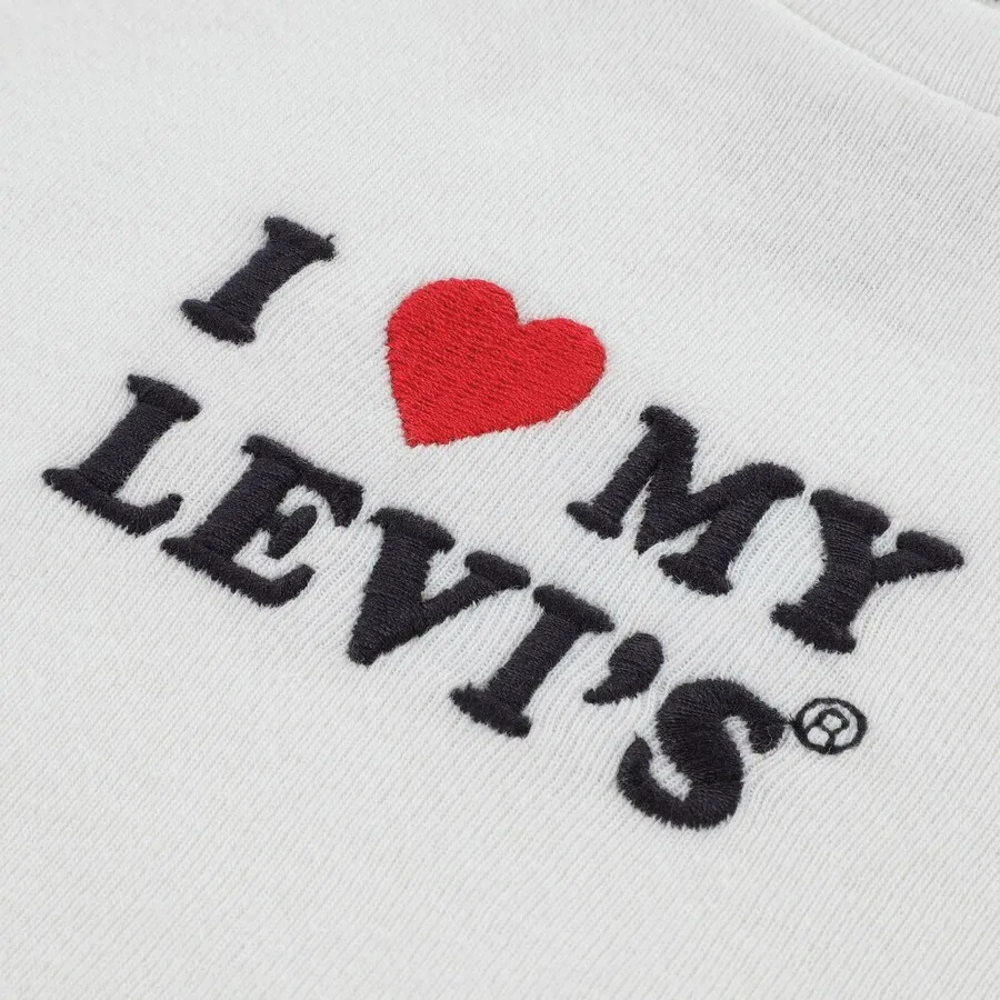 Детская футболка Levi's Kids белого цвета — фото 3
