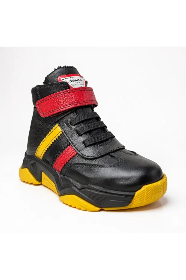 Детские ботинки для девочек с ортопедической стелькой Tekiner, Yellow Red — фото 4