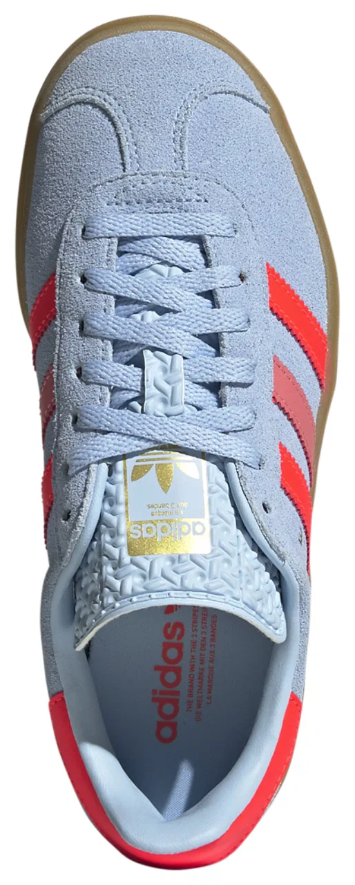 Кроссовки для девочек Gazelle Bold Adidas, цвет Clear Sky/Solar/Metallic Gold — фото 4