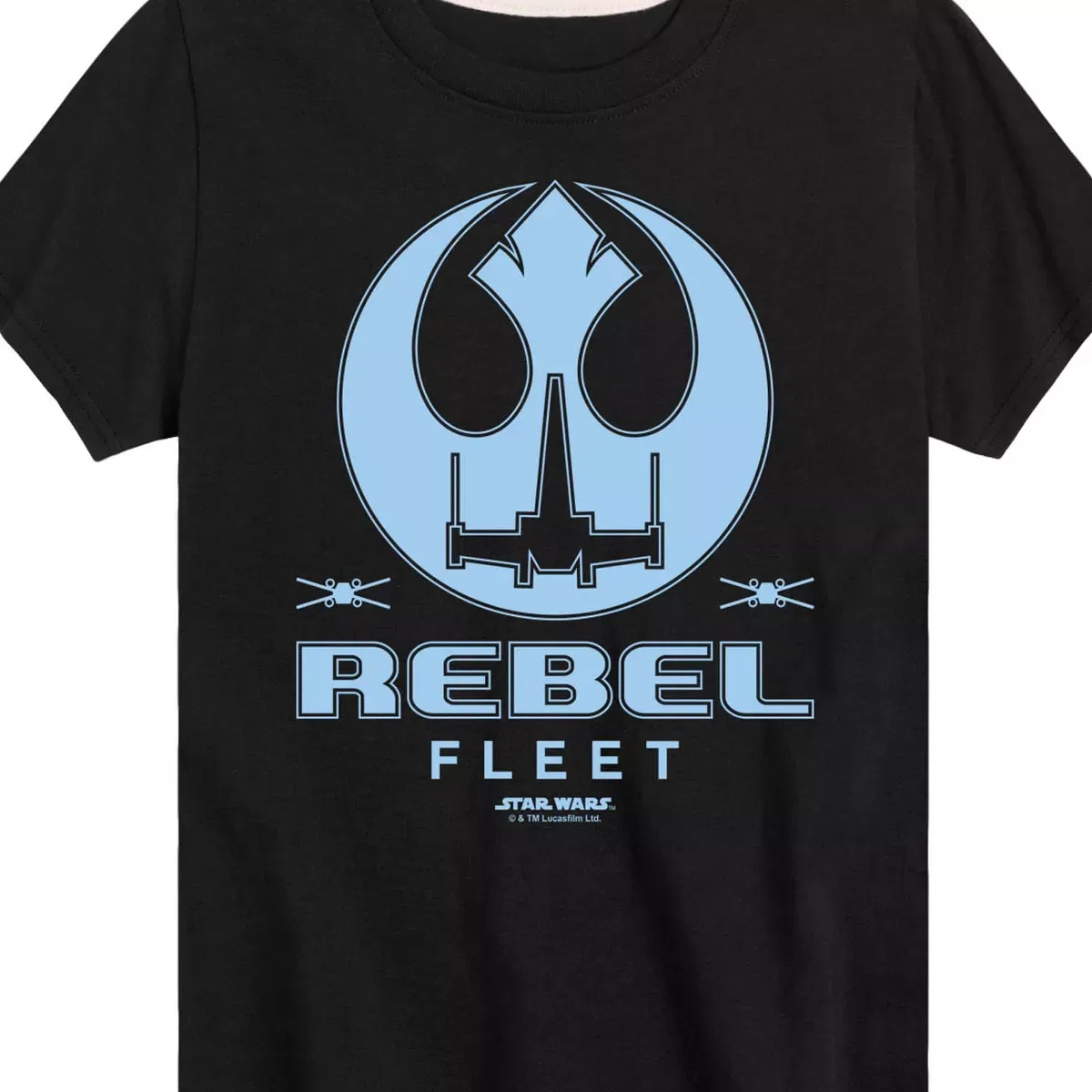 Детская футболка с коротким рукавом с принтом Rebel Fleet Flight Patch Star Wars, White — фото 2