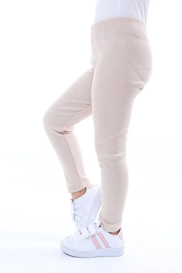 Детские леггинсы для девочек хлопковые Basics Kyex, Stone Color — фото 2