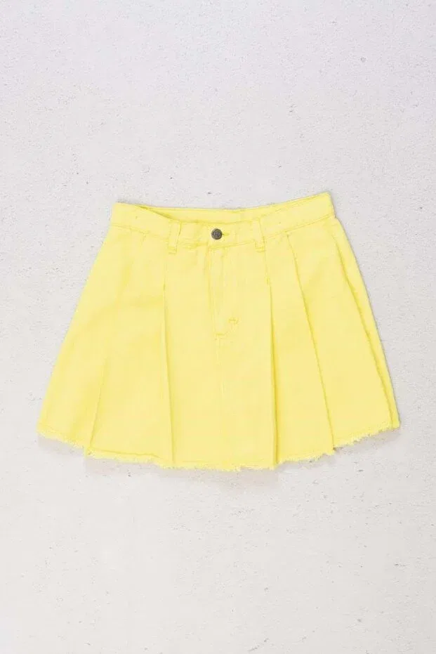 Детские шорты для девочек с защипами Pd Kids, Yellow