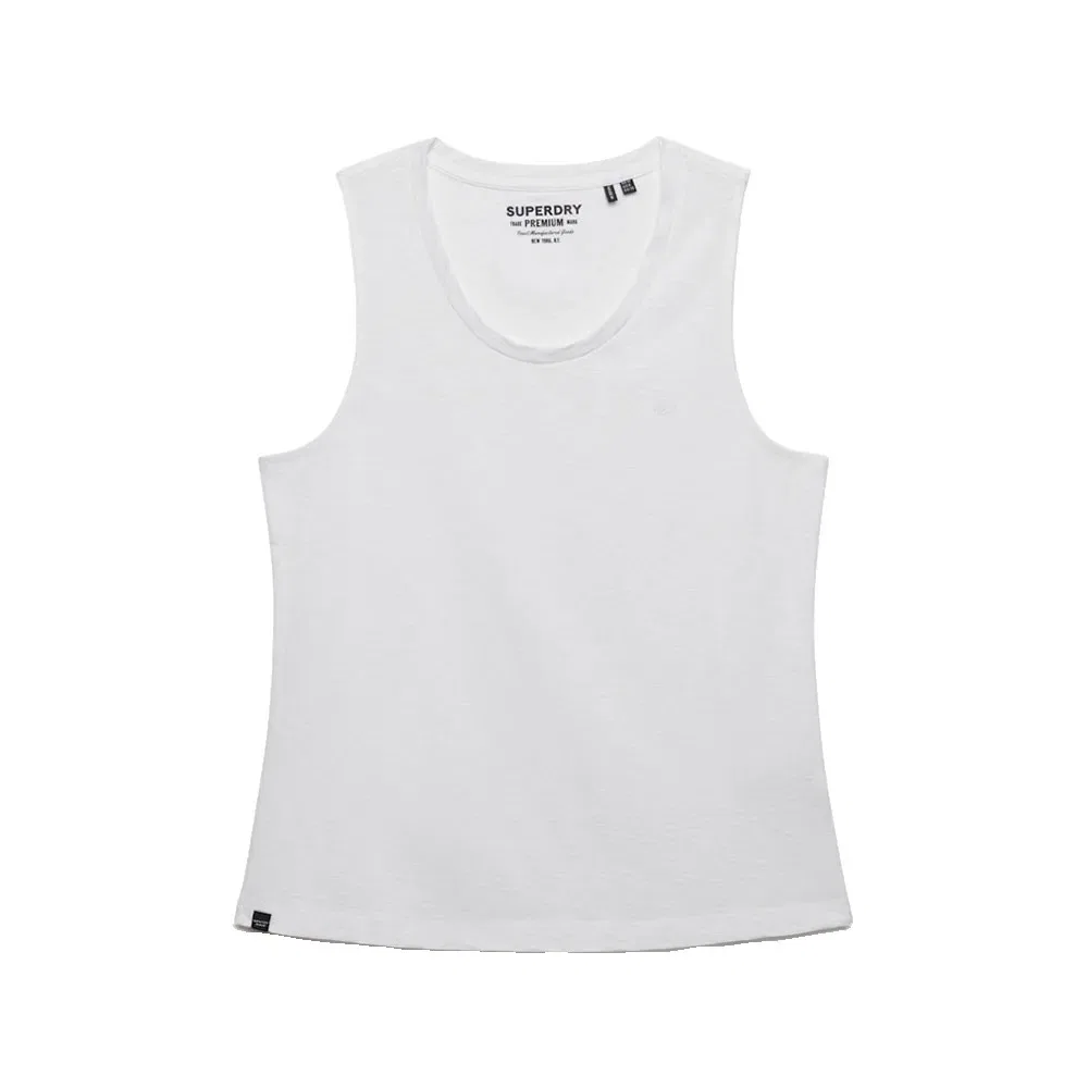Женская майка без рукавов с круглым вырезом Superdry, White — фото 3
