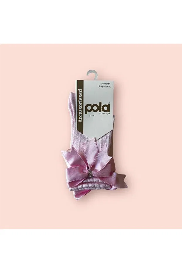 Детские носки для девочек с рисунком Pola, Pink