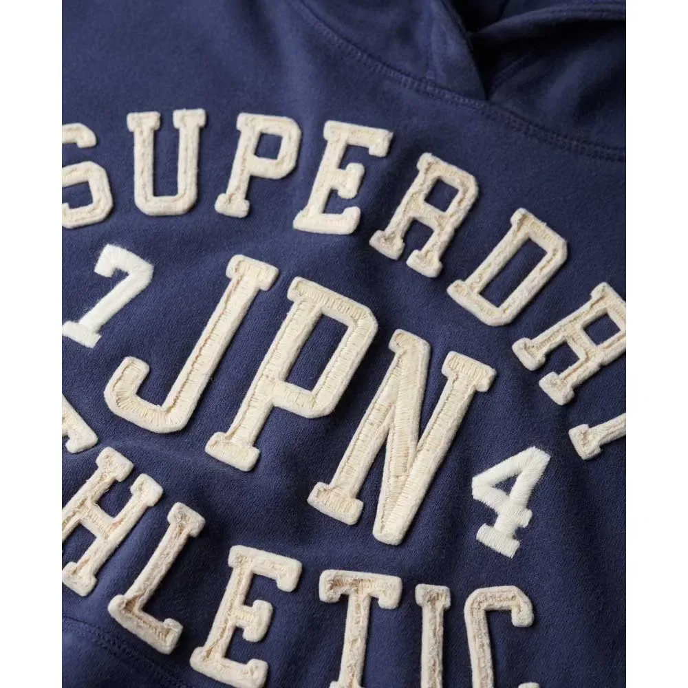 Худи Athletic Appliq Superdry, синий — фото 2