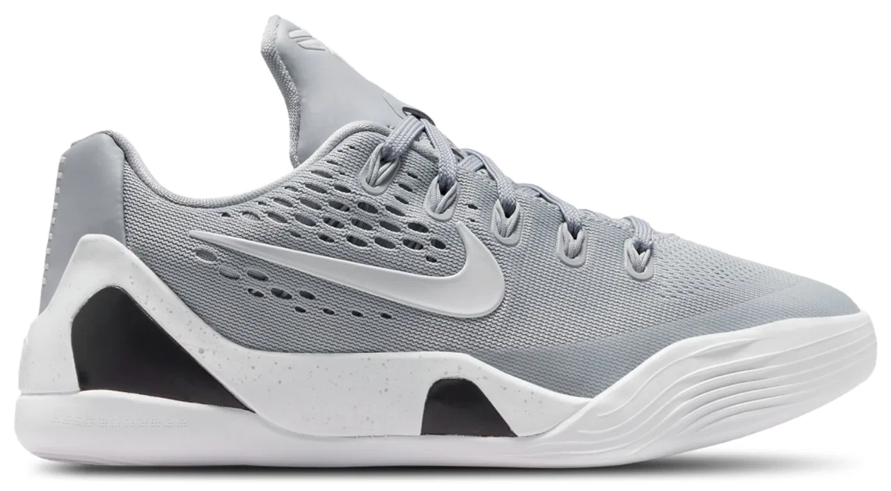 Детские баскетбольные кроссовки Kobe IX EM Nike, цвет Wolf Grey/White