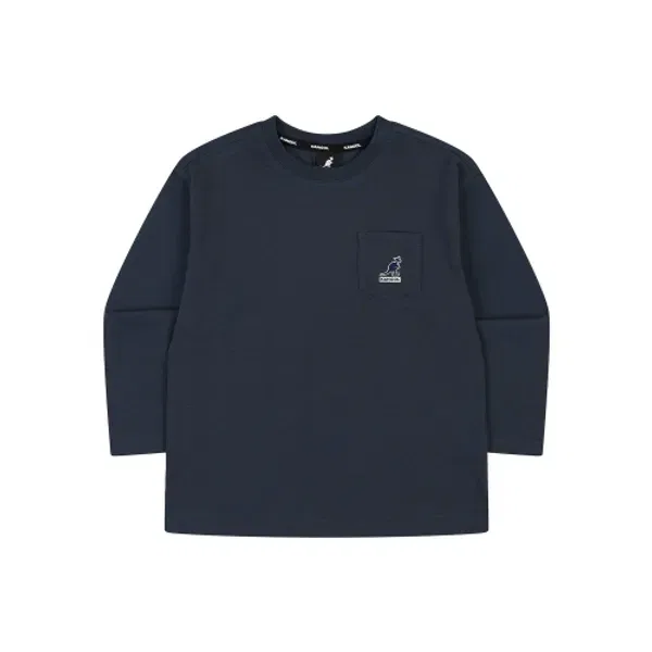 Футболка с длинным рукавом с логотипом Kangol Kids, SA 0002, темно-синий