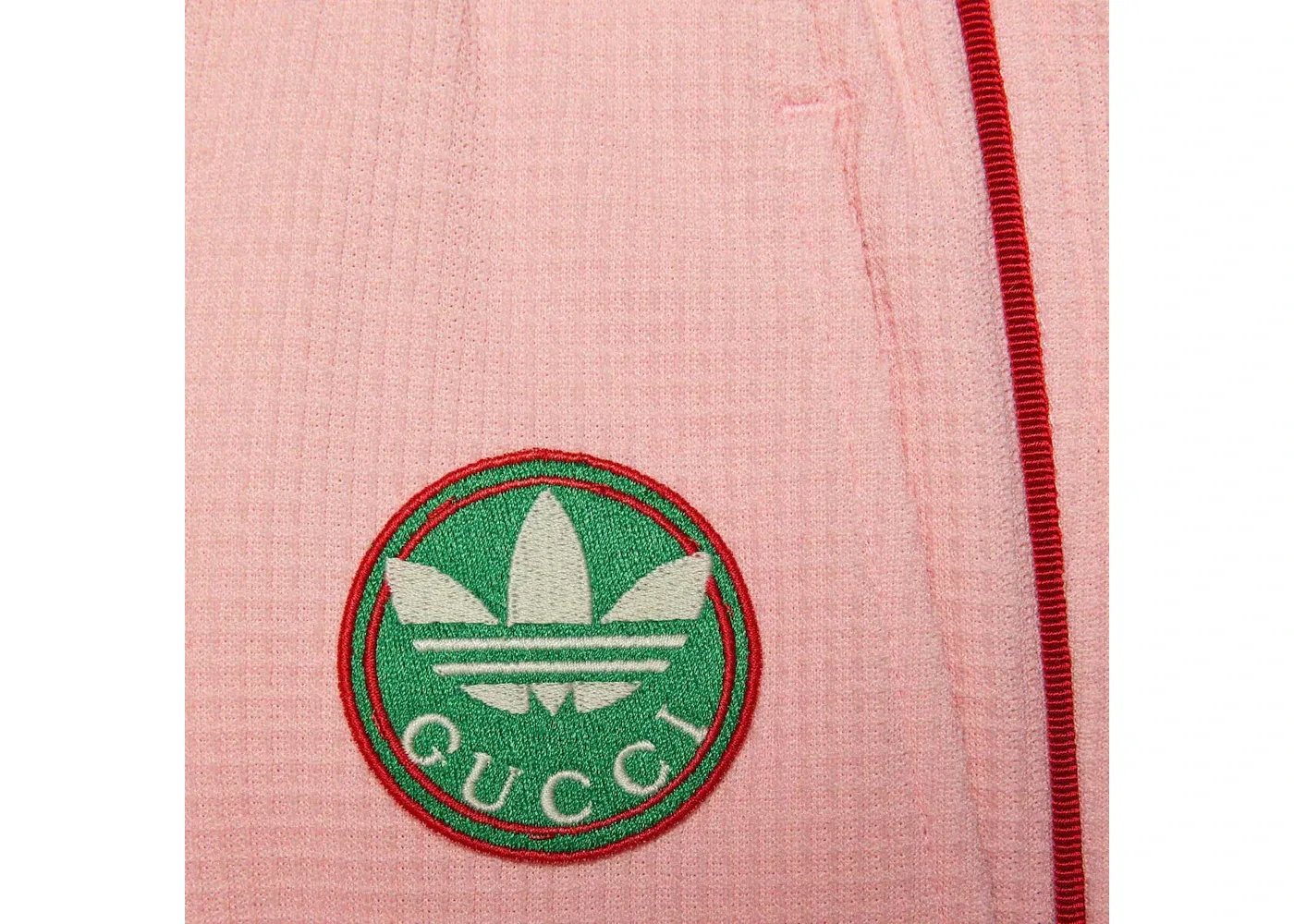 Мужские брюки с принтом Gucci x Adidas Jersey Pant Pink Gucci, Pink — фото 2