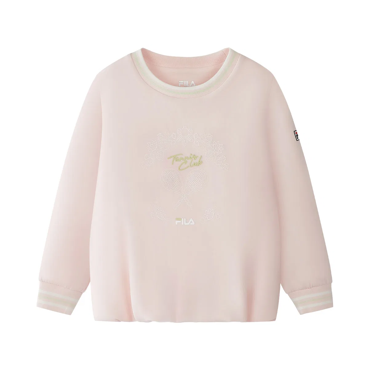 Детский свитшот с круглым вырезом FILA KIDS, Light Orange Pink