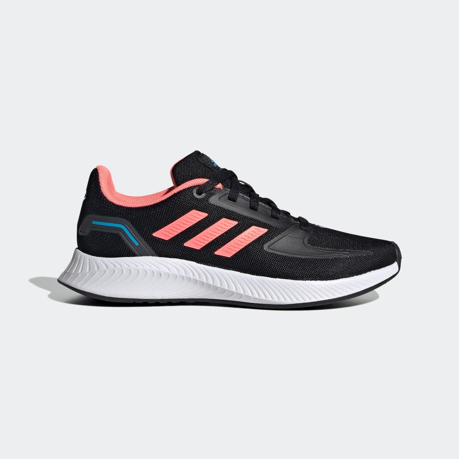 

беговые кроссовки Runfalcon 2.0 ADIDAS, черный/красный/небесно-голубой