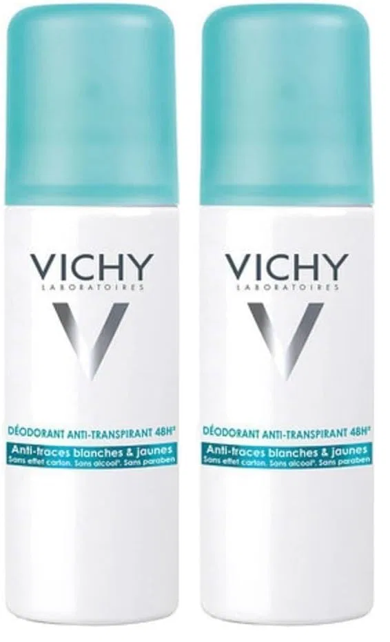 Дезодорант-антиперспирант VICHY 48H, 2 шт. по 125 мл, White