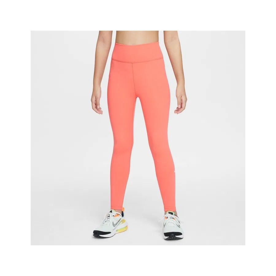 Спортивные леггинсы с высоким поясом One Dri-Fit Nike, Оранжевый — фото 3