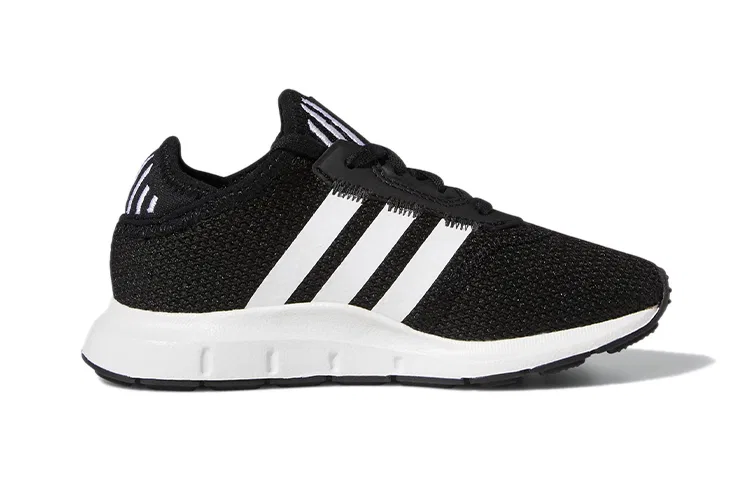 Детские кроссовки для девочек с дышащим верхом Swift Run X, Adidas Originals, Черный — фото 2