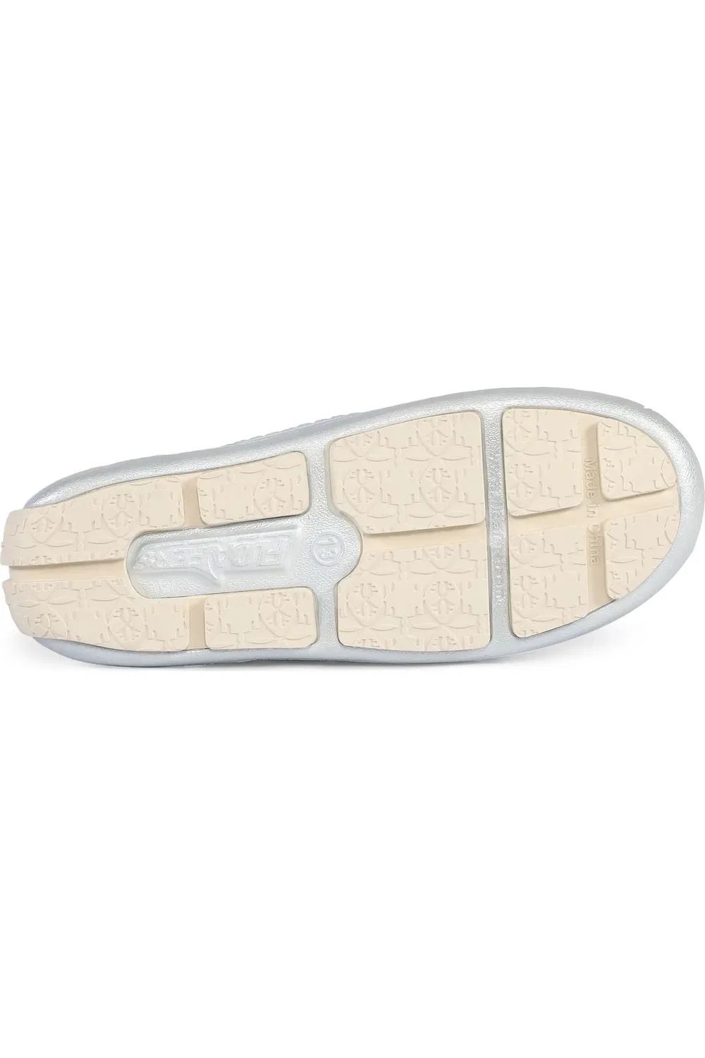 Туфли детские водонепроницаемые FLOAFERS Prodigy, Blue Metallic/Cream — фото 4