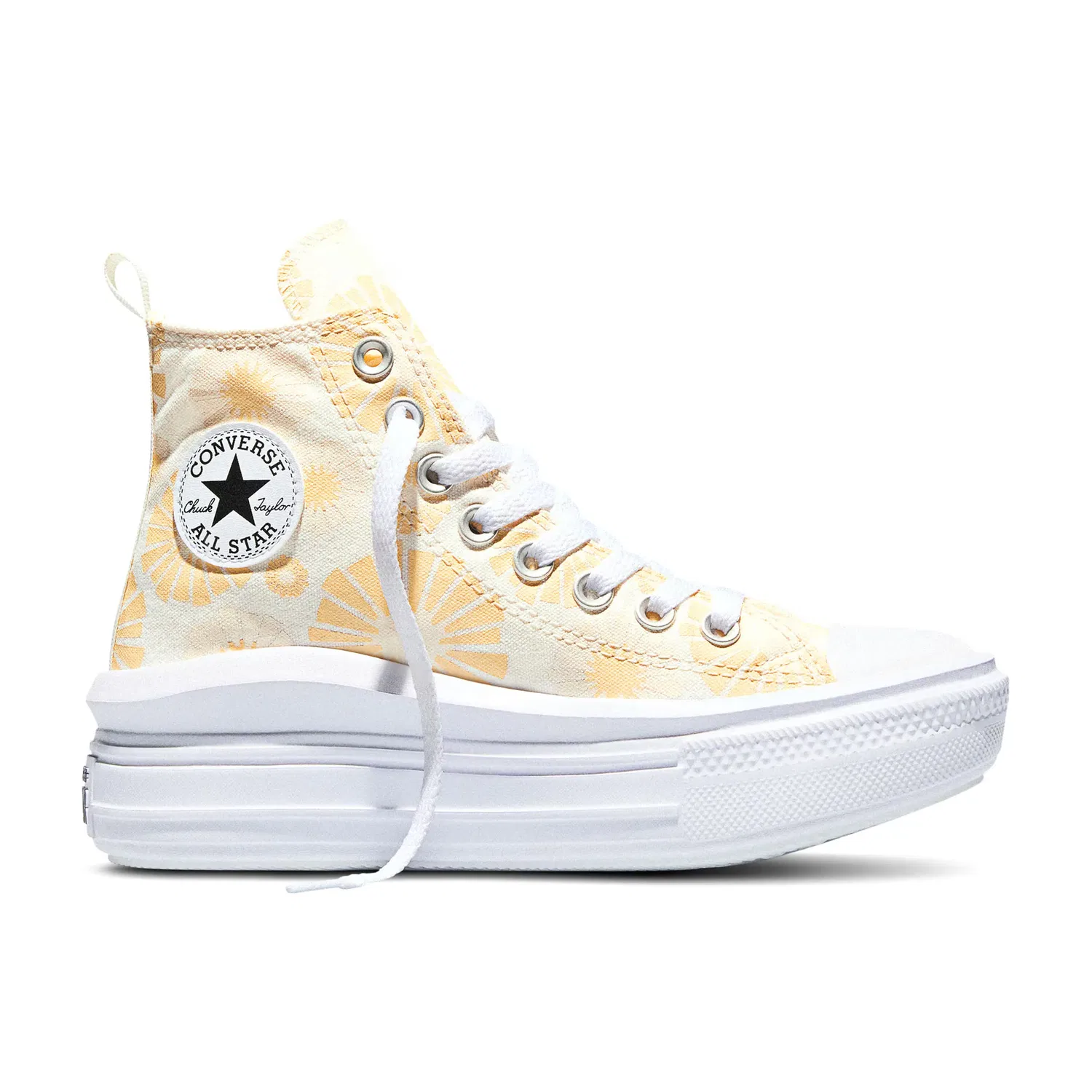 Детские кеды с принтом Chuck Taylor All Star Move Sunny Side Up Converse, Natural