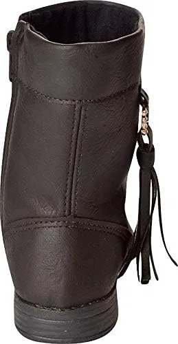 Детские ботинки для девочек с принтом Atena KIDKLICK FUN FASHION, Black — фото 3