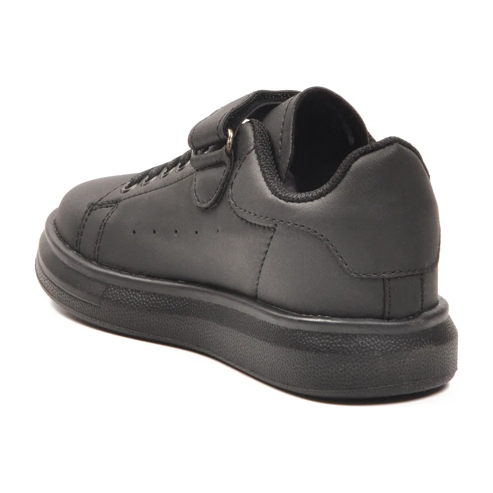 Детские спортивные кроссовки с ремешками, Black, модель 2540-26K P Ayakmod — фото 4