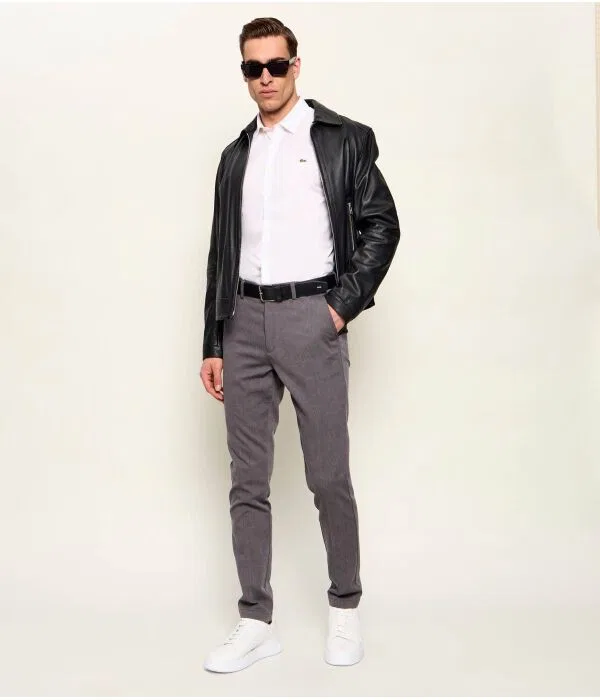 Мужские чиносы H-Kaiton1 Slim Fit BOSS, серый — фото 2